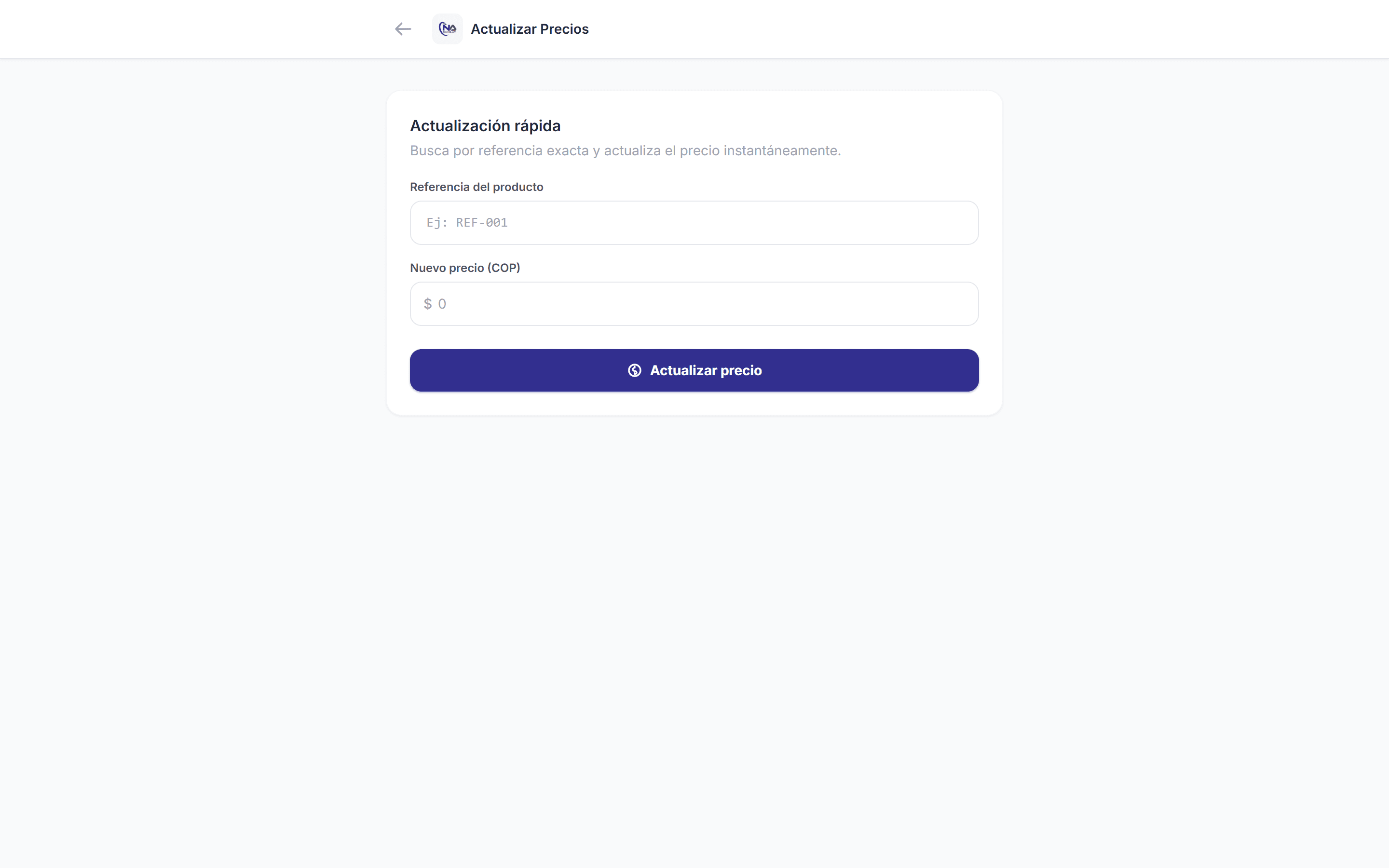 Actualizador Masivo de Precios