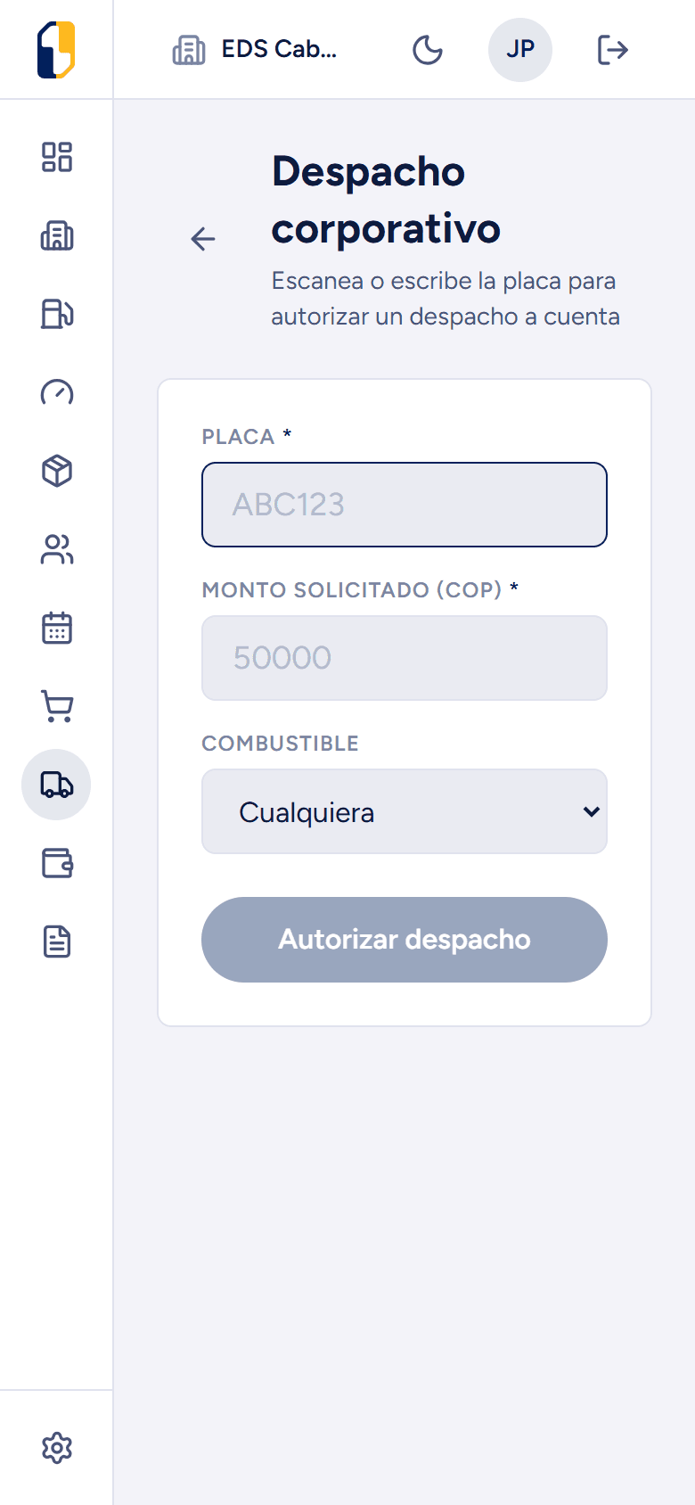 Mobile: Validación de Placa de Flota